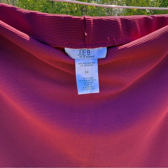 Joe B. Burgundy Mini Skirt #150 - Picture 6 of 6